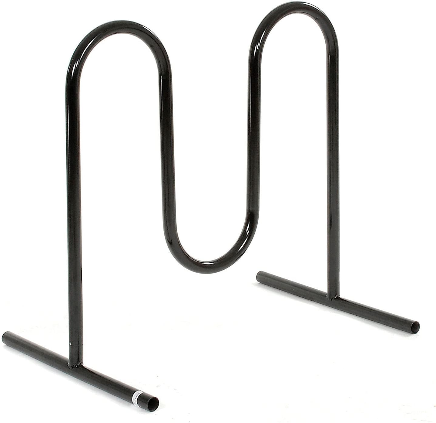 Global Industrial 41" L Wave Bike Rack, Free Standing, 5-Bike Capacity, Powder Coated Steel, Black, Commercial Bike Rack for Stores, Parks, Schools and More