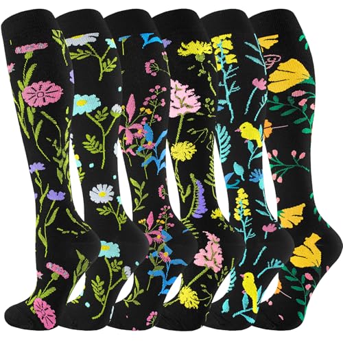 Image of bropite Compression Socks for Women &Men Circulation-Support Knee High Socks 20-30 mmhg-Best for Running,Medical,Nurse,Travel