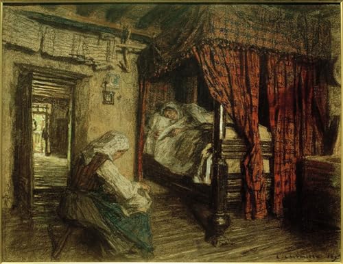 Toile célèbre tableau paysage Lhermitte pour une ambiance zen