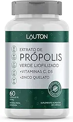 Extrato De Própolis Verde + Zinco + C + D3 Cps - Lauton