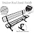 6FT Heavy Duty Park Bench with Back Portable Frame, Outdoor Metal Park Bench with Backrest, Steel Mesh Outdoor Bench for Garden, Lawn, Patio, Porch, Park, Yard (BLACK, 72.4" L x 23.2" W x 32.5" H)