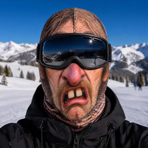 Funny Old Man Ski Mask Balaclava, Realistic Full Face Cover for Men Women - image 2