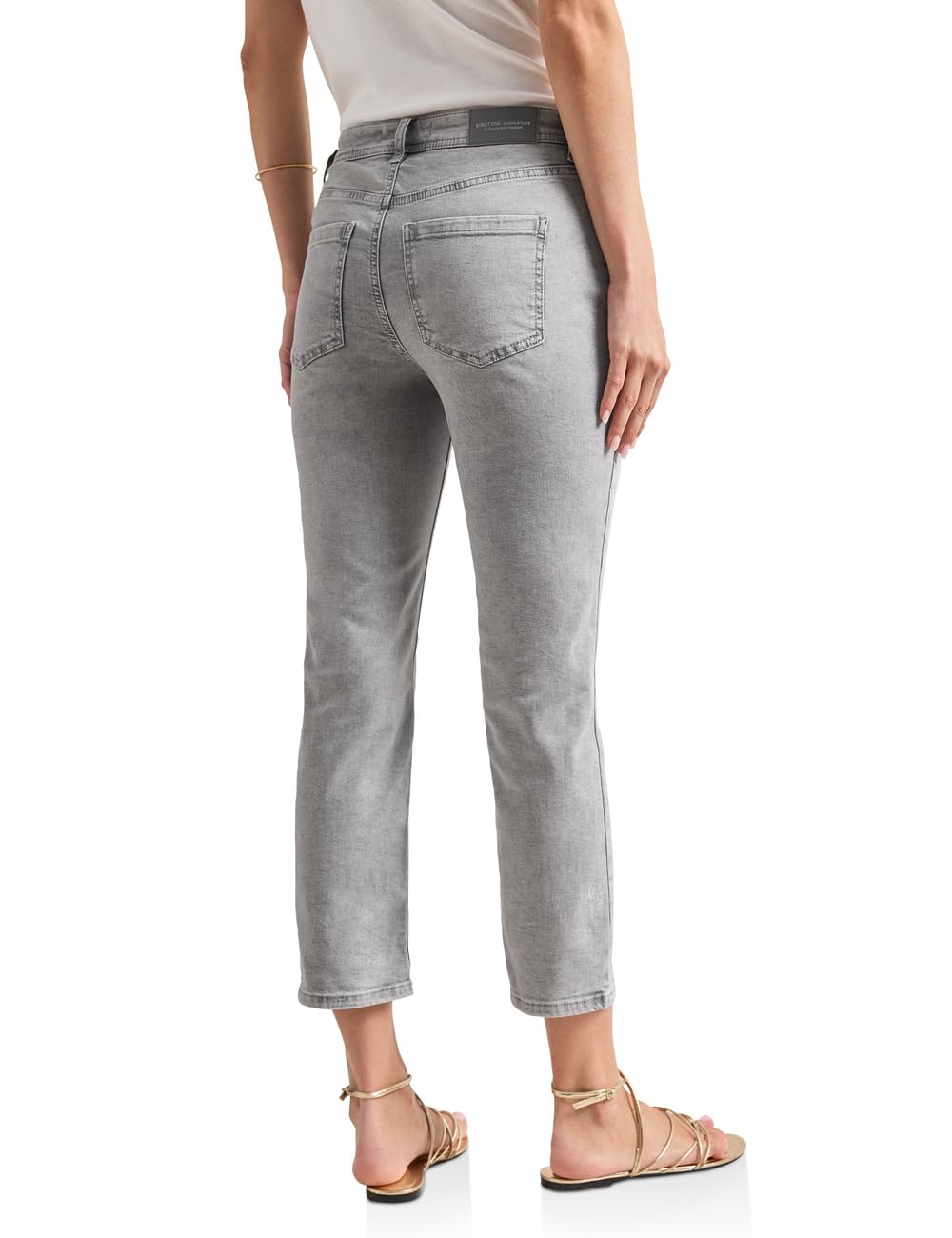 Street One Damen Straight Leg Jeans mit aufgesetzten Taschen 3818483