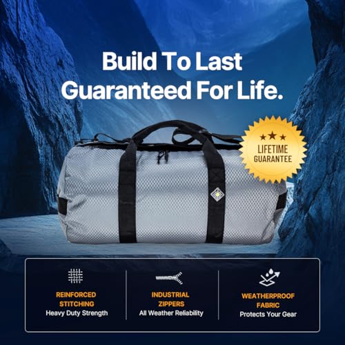 North Star Sports Foldable Duffle Bag for Travel, Gym & Outdoor Camping | Tough and Packable Sport Equipment Bag & Gear Organizer | Heavy Duty Large Duffel Bags for Traveling 6