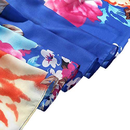 Ayliss Womens Swimwear Chiffon Printed Cover up Beach Sarong Pareo Bikini Swimsuit Wrap (#19 (57"*55")) - Image 5