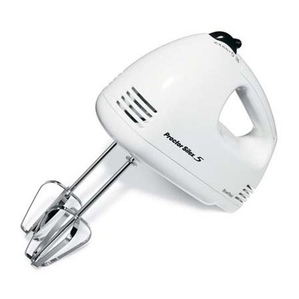 Proctor Silex 62509PS 5-Speed Hand Mixer, White