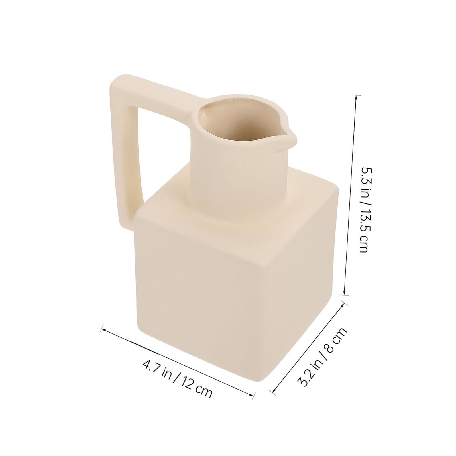 Wystrój pokoju retro ceramiczny wazon na kwiaty, mały pulpit dekoracyjny beżowy porcelana rzemiosło wnętrze designerskie prezenty