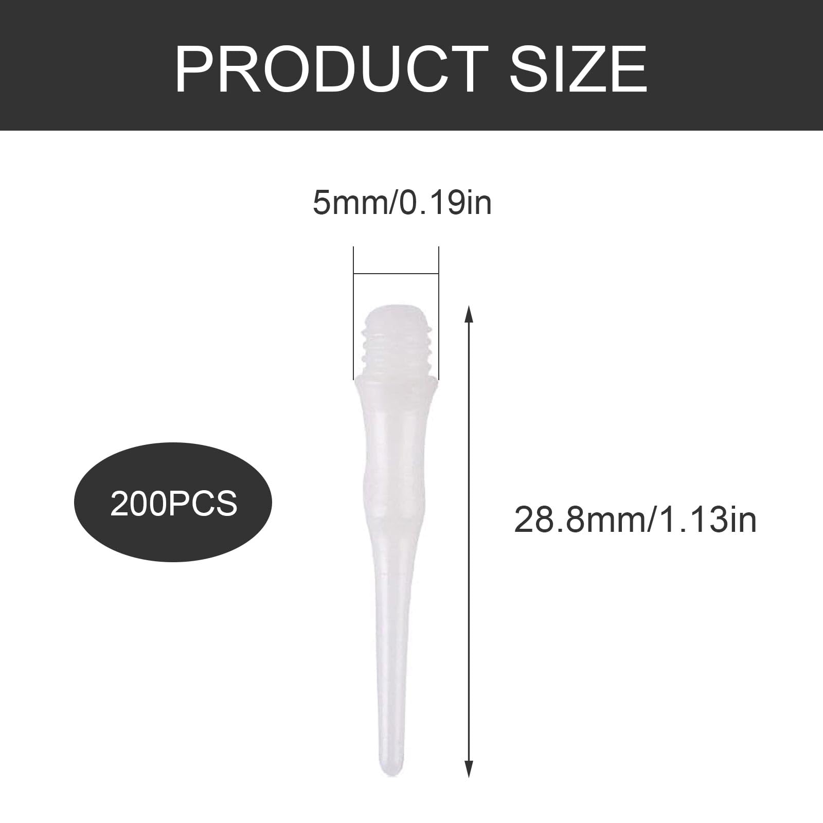 100 Embouts Pointes Fléchettes Souples Plastique - Filetage 2BA, Remplacement Pour Cible électronique