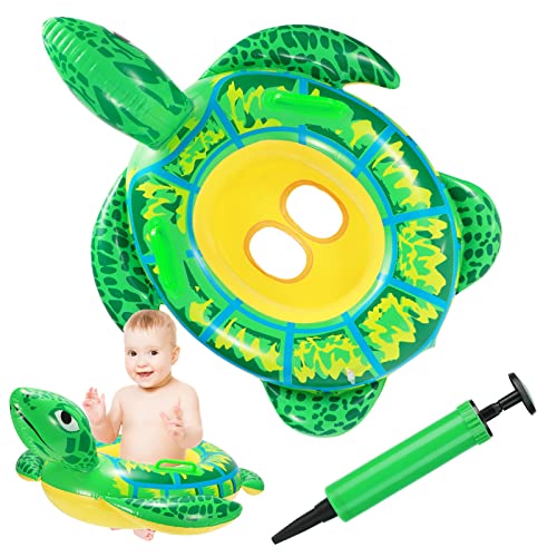 Anneau de Natation pour Bébé,Bouée Siège De Piscine Bouée Gonflable Flotteur de Natation bébé Flotteur de Piscine ​Bouée en Forme de Tortue de...