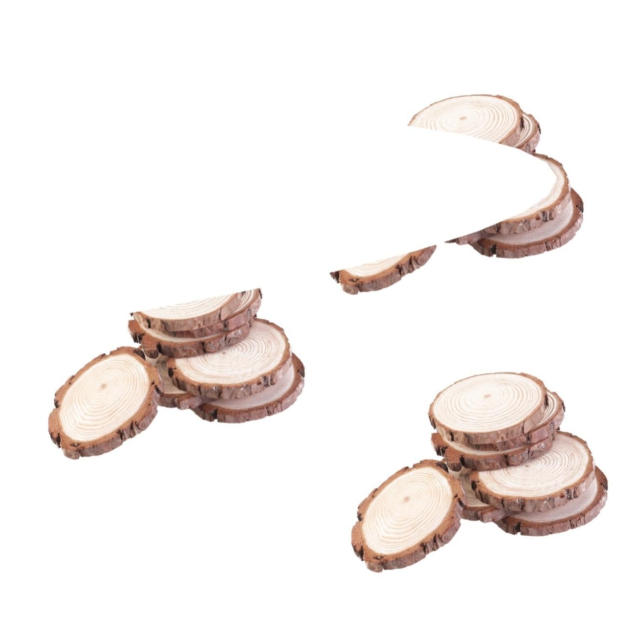 NUOBESTY 15stücke Holzscheiben Für Bastelprojekte Natürliche Baumscheiben Für Hochzeitsdekorationen Tischnummern Und Kreative Handarbeiten