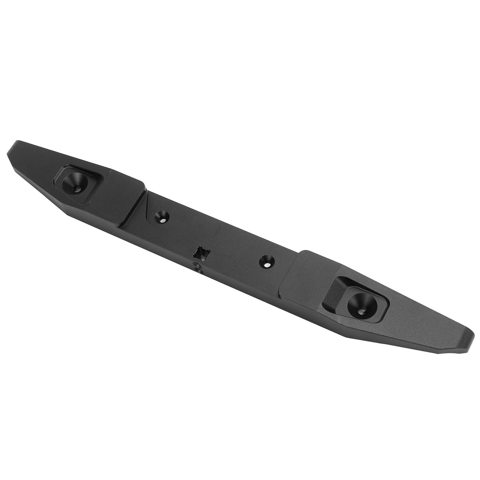 Parachoques de montaje trasero RC, parachoques trasero de aleación de aluminio, piezas mejoradas, accesorios para Axial SCX6 1/6, coche trepador de control remoto (Negra)