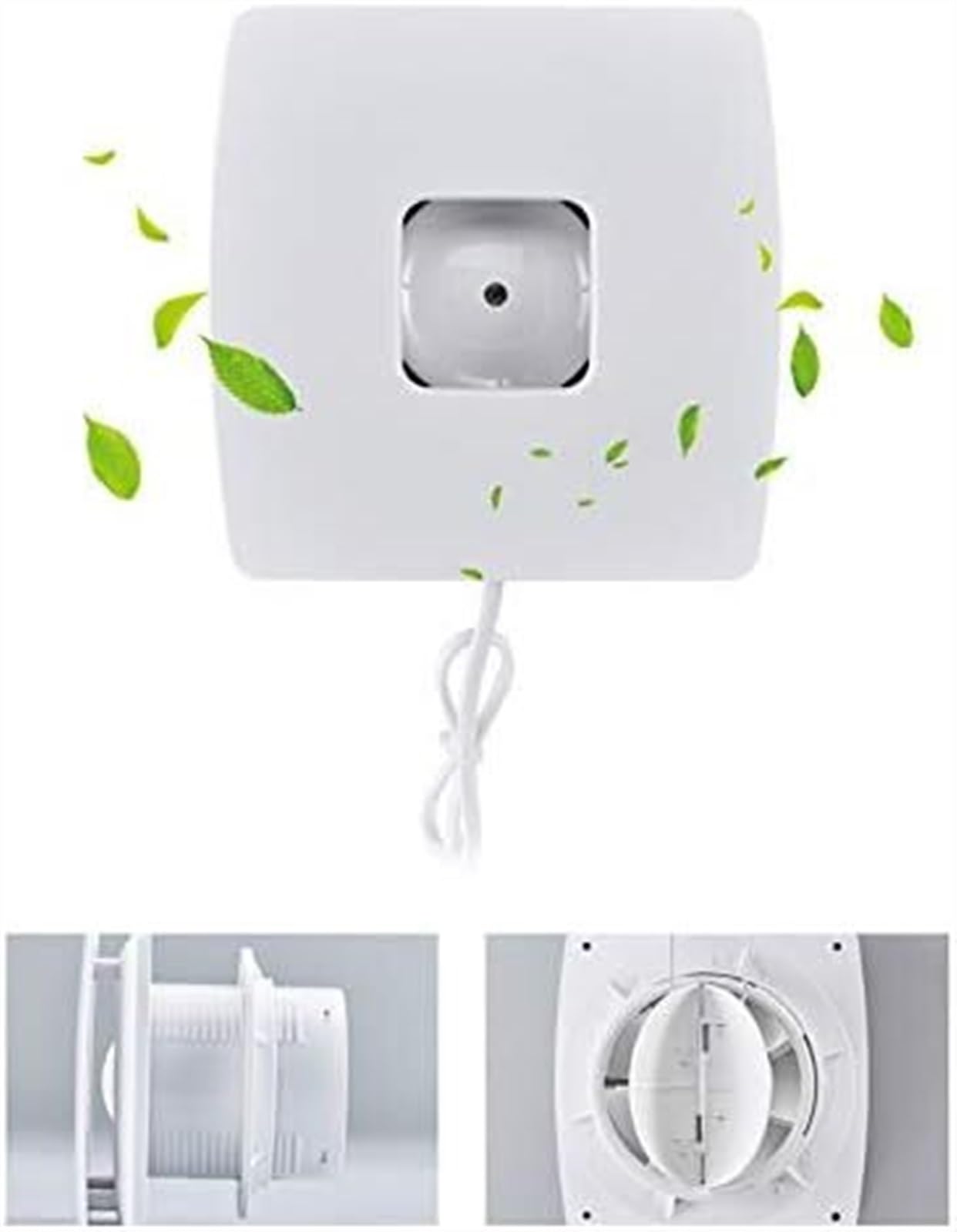 Abluftventilator, Badezimmer-Entlüftungsventilator, Heimentlüftung, Ventilator, Wand-WC-Fenster, geräuschloser