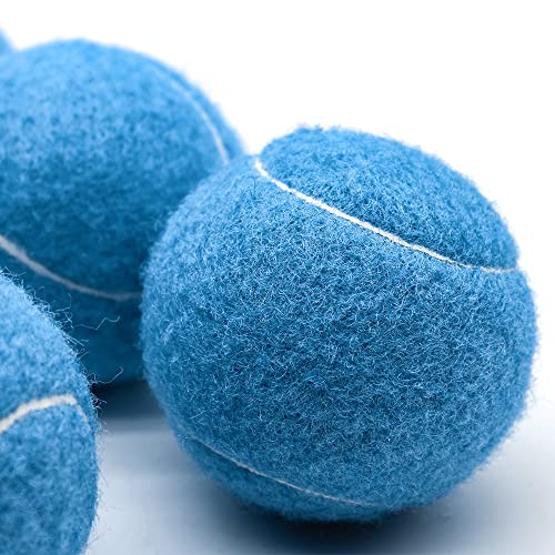 Image of Magicorange Tennis Balls, 12 Pack Advanced Training Tennis Balls Practice Balls, Pet Dog Playing Balls, Come with Mesh Bag for Easy Transport, Good for Beginner Training Ball (Light Blue)
