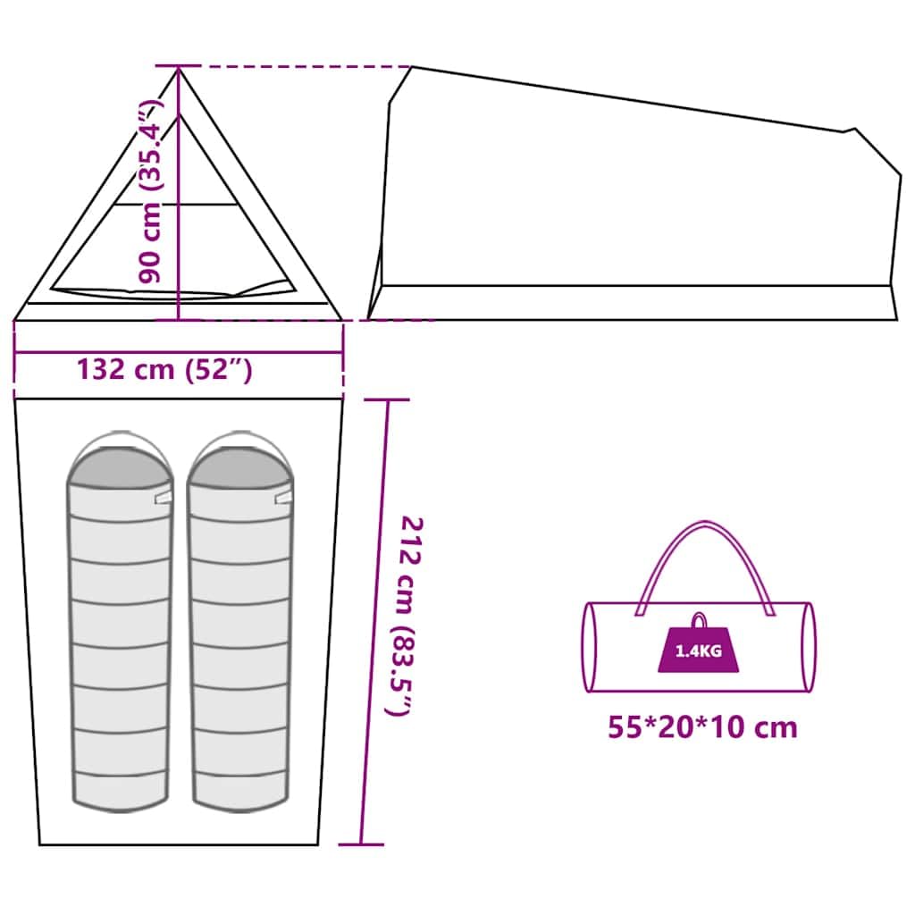 vidaXL Tente de Camping tentes de Camping Tente