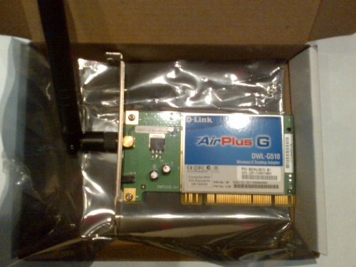 D-Link DWL-G510 Wireless PCI Adapter, 802.11g, 54 Mbps