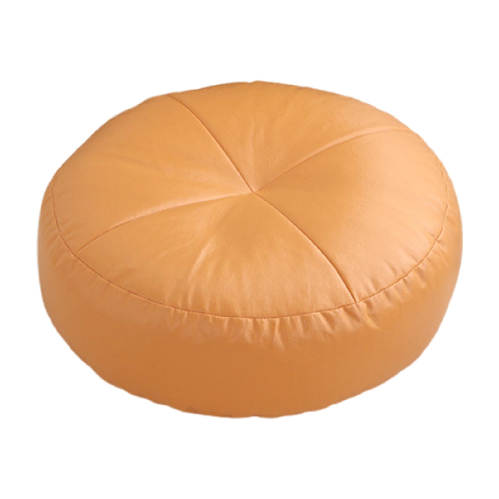 Seat Cushion Easy to Clean Round Tatami Carpet Pad for Bedroom Indoor Office Orange-image-14