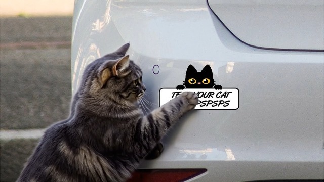 Amazon.com: Tell Your Cat I Said Pspsps Funny 8” x 4.5” Vinyl