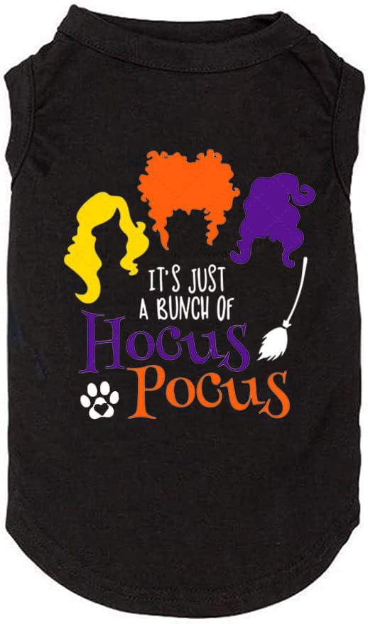 Halloween Dog Clothes Funy Pumpkin T-Shirt Cute Ghost Dog Bone Print Shirt Small Large Dog Vest Puppy Fall Gift (Small, Black-4)