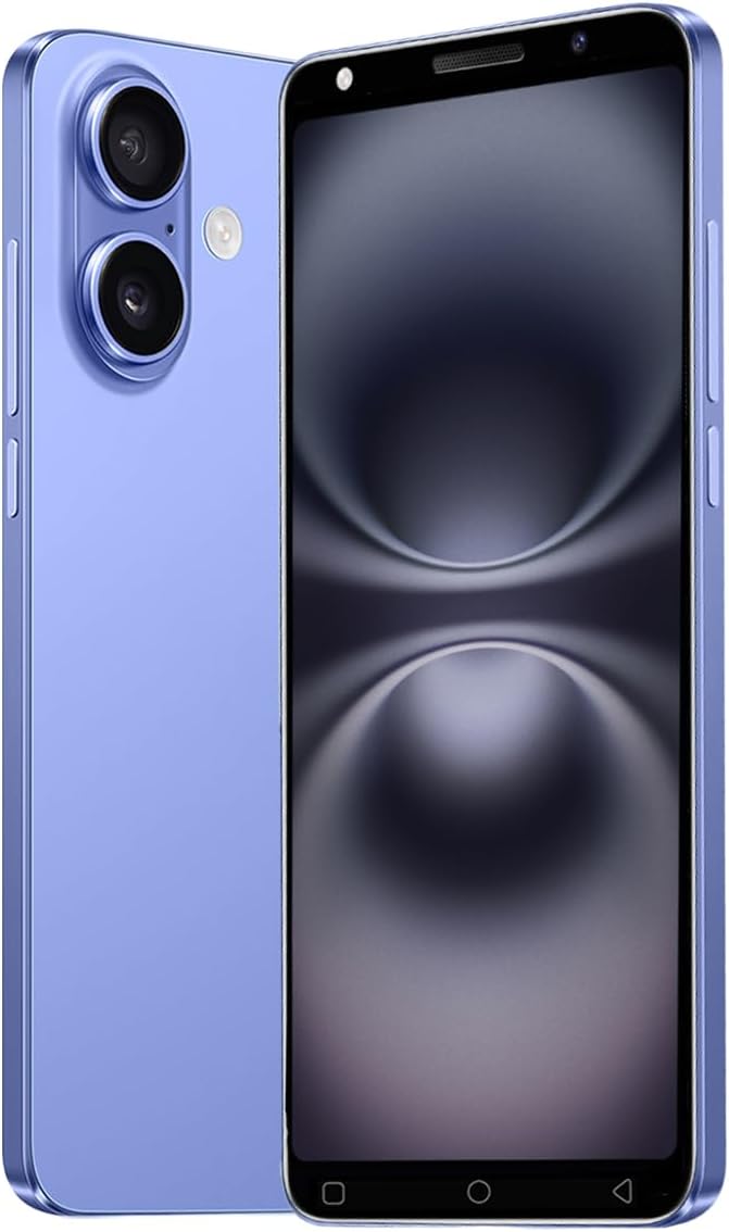 Smartphone économique, écran HD Incell 5,0", 2Go RAM + 16Go ROM, Android 9.0, Charge Type-C, Batterie 3500 mAh, déverrouillage Facial, téléphone Portable Double SIM (Blue)