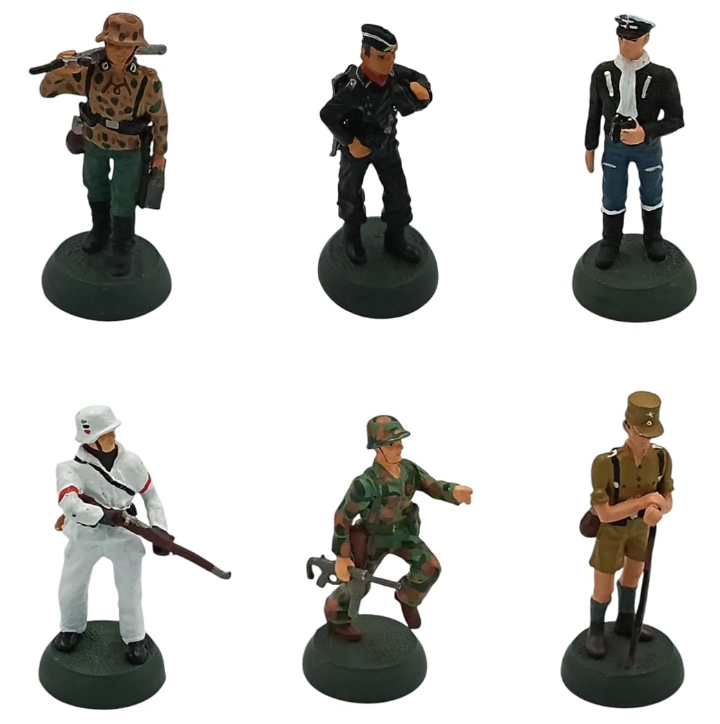OPO 10 Set di 6 soldatini in Piombo, Scala 1/32, 54 mm: Figurine della Seconda Guerra Mondiale - Almirall Palou LSOL8