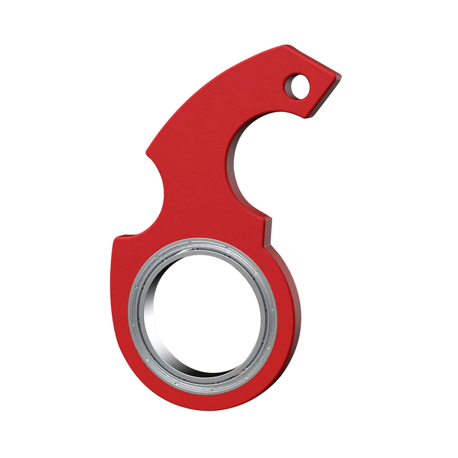 CalsgksprayCalsgkspray 1 Pc Red Spinning Keychain Fidget,Keychain Spinner,Keychain Spinner Fidget for Finger Portable Keychain Spinner,Novelty Keychain Fidget for Finger Exercising, Fidget Spinners, Preschool