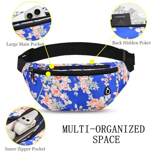 Image of Fanny Pack for Women Men,Crossbody Fanny Pack Water Resistant Sports Waist Bag Pack, Belt Bag for Travel Hiking Running