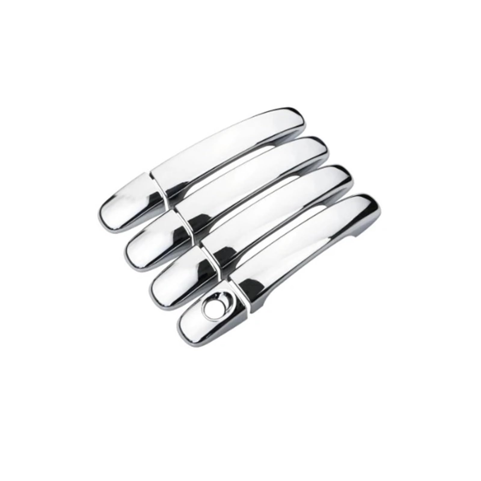 Rcuihgfb Chrome Door Handle Shell Compatible With For Ranger For Everest For Endeavour 2015-2022 Car Outer Door Handle Protection Cover Trim Accessories Set(Chrome)