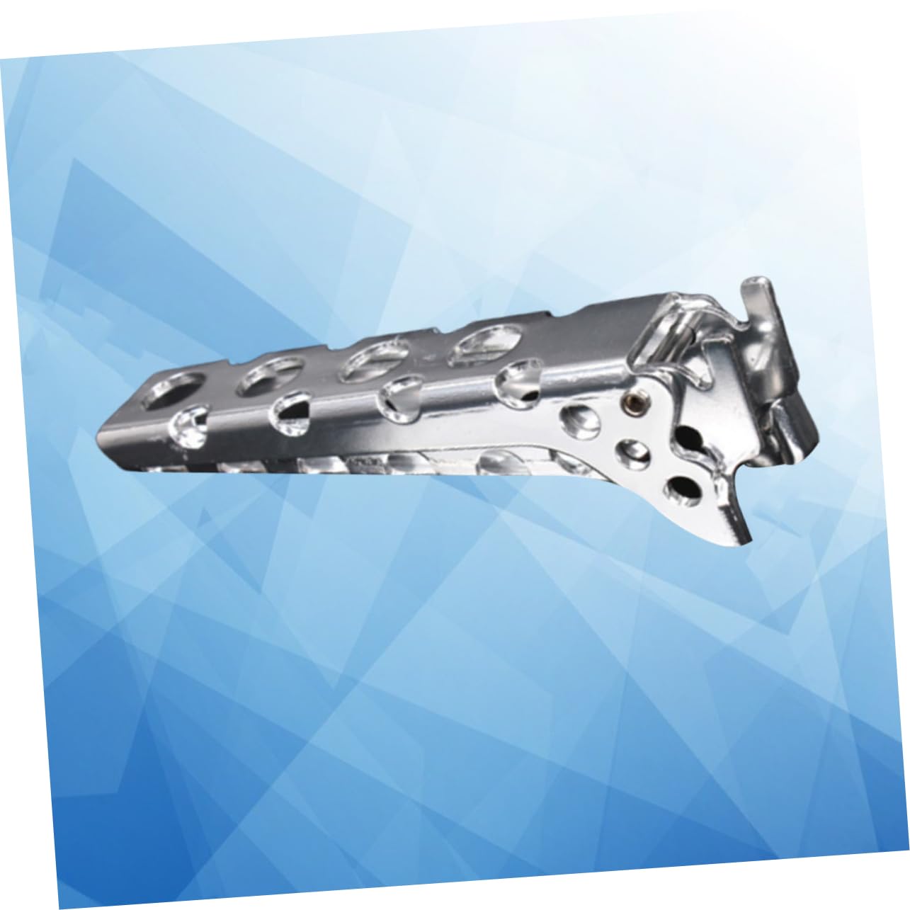 SOLUSTRE Camping Pot Gripper Clip Tool Lightweight Scalding Handle for Safe Bbq Picnic Outdoor Cooking Compact Portable Design Silver