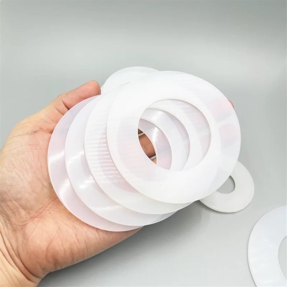 Pierścienie uszczelniające 5 szt. silikonowych uszczelek płaskich typu O-ring, grubość 2,3 mm, średnica wewnętrzna 6,10, silikonowa uszczelka płaska(38 x 78 x 3mm)
