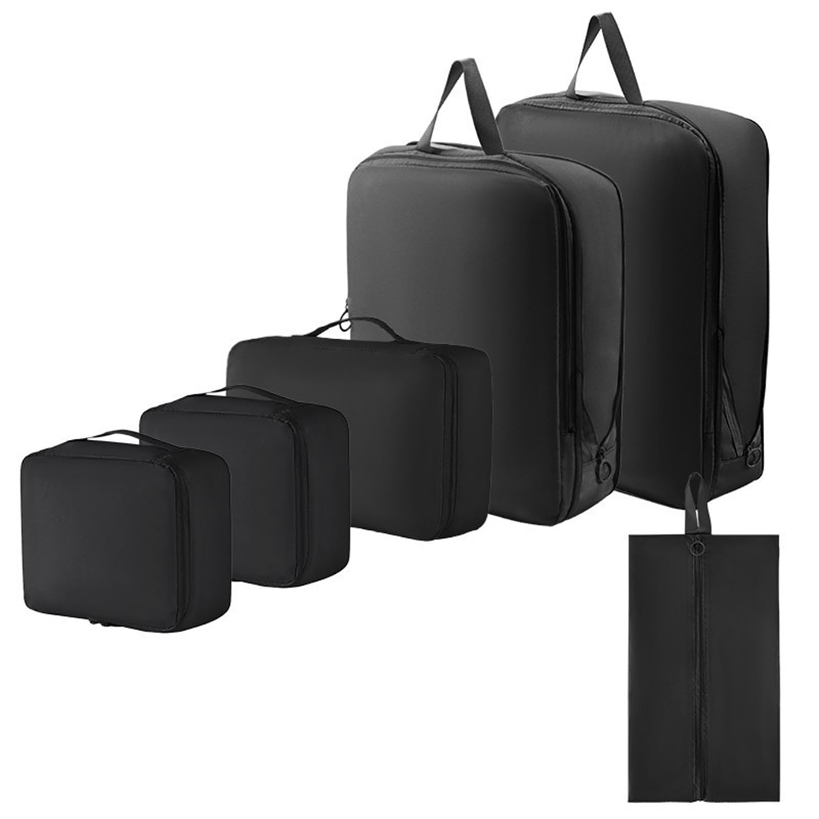 6Pcs Travel Organizers Set for Luggage Essential Packing Cubes Set Sturdy Luggage Organization Bag for Family Trip Efficient Sorting