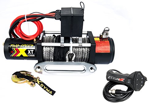 Two Speed 13500lbs 6.6HP Motor Winch, Change Gear Rate by Stainless Cluthch, Over 28m/min Speed...