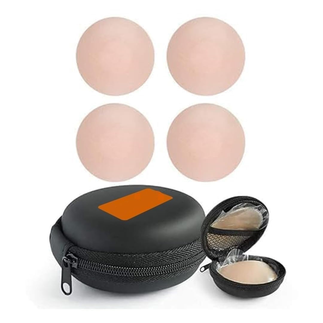 2 Pair Reusable Silicone Nipple Covers,Skin Adhesive Bra Nipple Cover Breathable Breast Petal with Confidence with Self-Adhesive Stay Comfortable and Invisible, Nipple Cover Sticky Bra for Women-picture-21