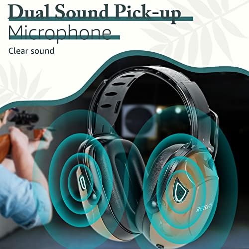 Retevis Rechargeable Ear Defenders with Bluetooth, Electric Safety