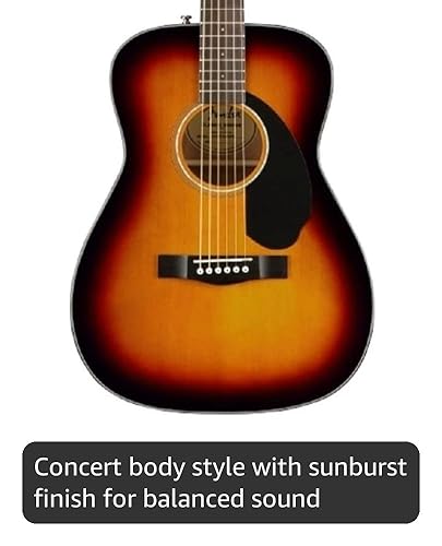 Amazon.com: Fender CC-60S Concert Acoustic Guitar, with 2-Year
