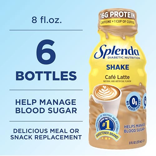 Image of SPLENDA Diabetes Nutrition Shakes, Cafe Latte, 6 Pack