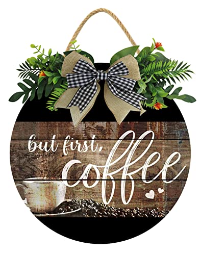 KPSheng But First Coffee Sign, Coffee Bar Wall Decor 11