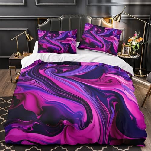 Housse de couette 200x200 art abstrait d'arbre en microfibre douce