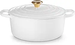 Le Creuset Panela Redonda 28 cm Ferro Fundido Esmaltado Signature Branco