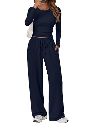 Trendy Queen Women's 2 Piece Matching Lounge Set Long Sleeve