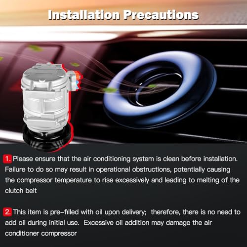 Image of cciyu Air Conditioning Compressor with clutch for Toyota Tacoma V6 3.4L