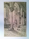  Inneres einer Kirche, zerstörte Mauer, 28.5.1916, Nordfrankreich, G. Gattinger, Original Bleistiftzeichnung, Künstler AK, ungelaufen, datiert 1916, Unikat