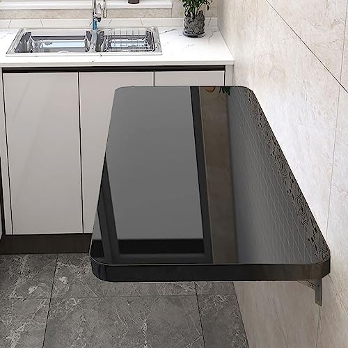 Mesa Plegable de Pared con alas abatibles, Escritorio de Comedor Plegable Que Ahorra Espacio para el hogar, la Oficina y la Cocina. Diseño Robusto con Alta Capacidad de Carga