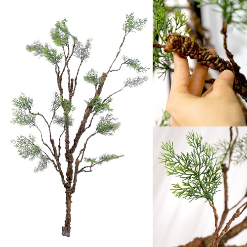 39.3in Bendable Faux Cedar Stems Artificial Pine Tree Branches Trunk Twigs Plants Vines Garland With...