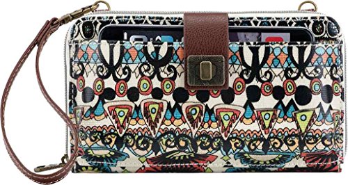Image of Sakroots Smartphone Crossbody Purse - Women's Cellphone Bag & Wallet For Everyday - Convertible Wristlet With Zipper