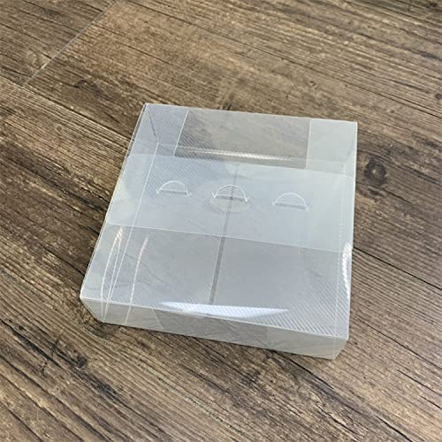 Image of BAOFALI 6Pcs6.3x6.3x2''Plastic Storage Cases Clear Craft Supplies Storage Containers Transparent Boxes with Lid Clear Rectangle for Craft Supplies Coloring Markers Brushes Stamp Die