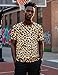 Funny World Mens Cheetah Print Shirt Animal Costumes for Adults, 3X-Large, Leopard
