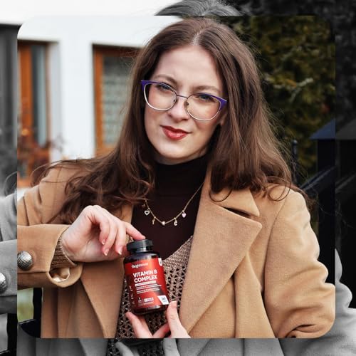 Vitamin B Complex Supplement - 365 Tablets - 1 Year Supply - with All 8 B Vitamins & C - 1 Tablet-a-Day - Non-GMO, Gluten-Free & Vegan-Friendly - for Men & Women - Image 4