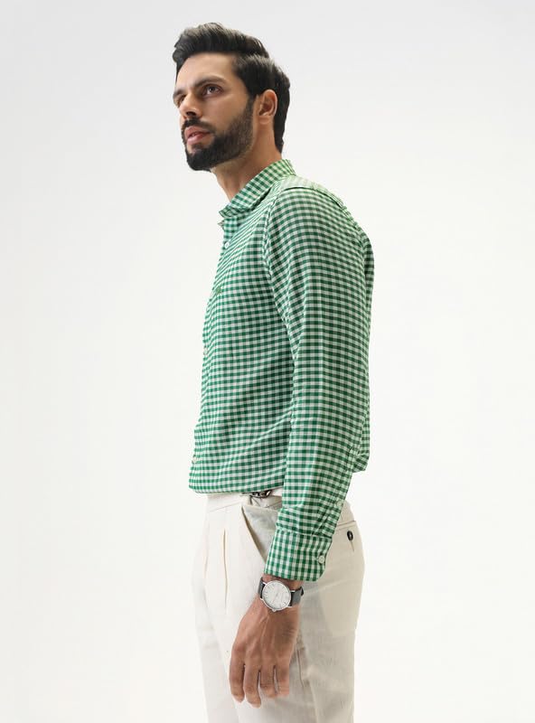 Image of Andamen Men Dobby Full Sleeve Cutaway Shirt