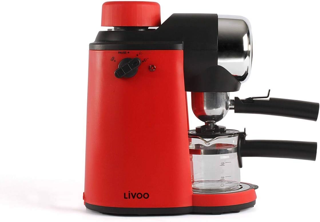 Livoo feel good moments - Macchina per caffè espresso DOD159 Rosso Livoo feel good moments - Macchina per caffè espresso DOD159 Rosso