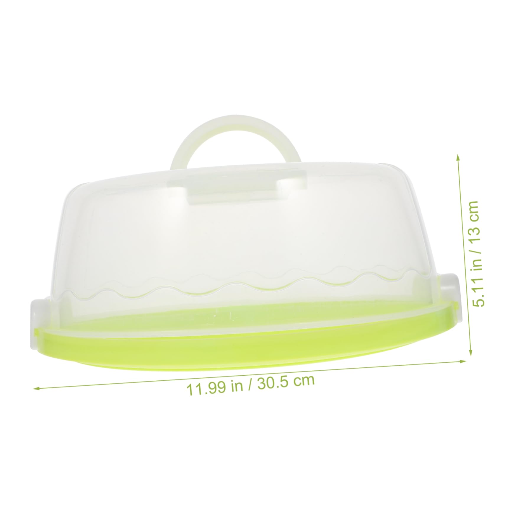 Alipis Round Cake Carrier Box Portable Plastic Cupcake Holder Reusable Party Cake Box